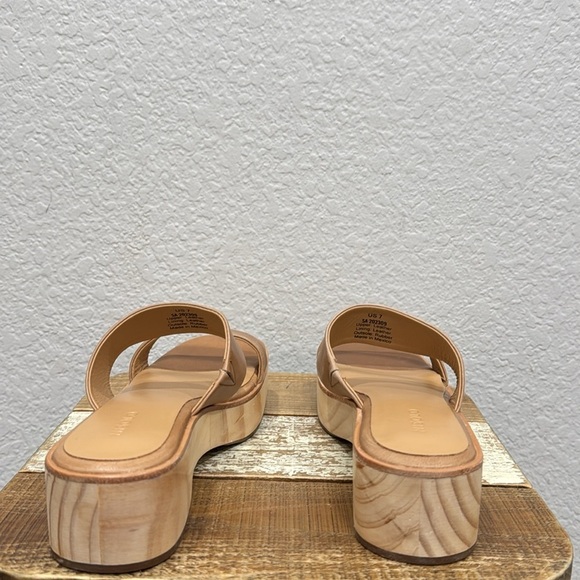 Nisolo Anthropologie Ellie All Day Leather Clog Almond Size 7 - Picture 6 of 9
